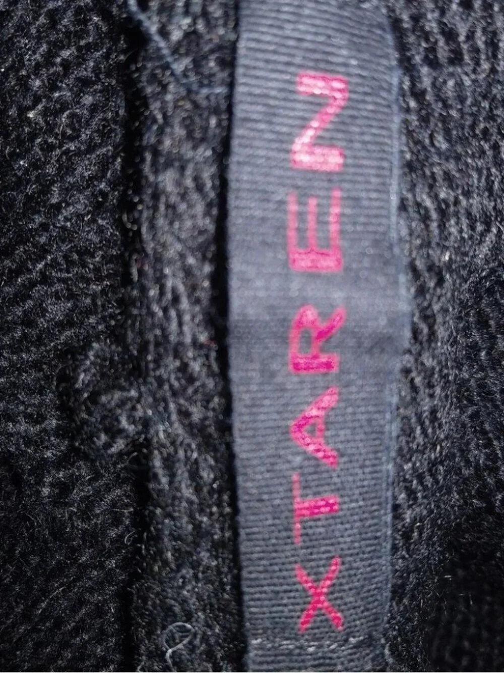 Xtaren Black Waterfall Long Cardigan Sweater S